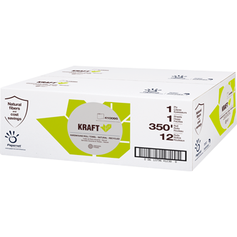 Kraft Waxed Paper Rolls - 12 in x 1500 ft - 7973